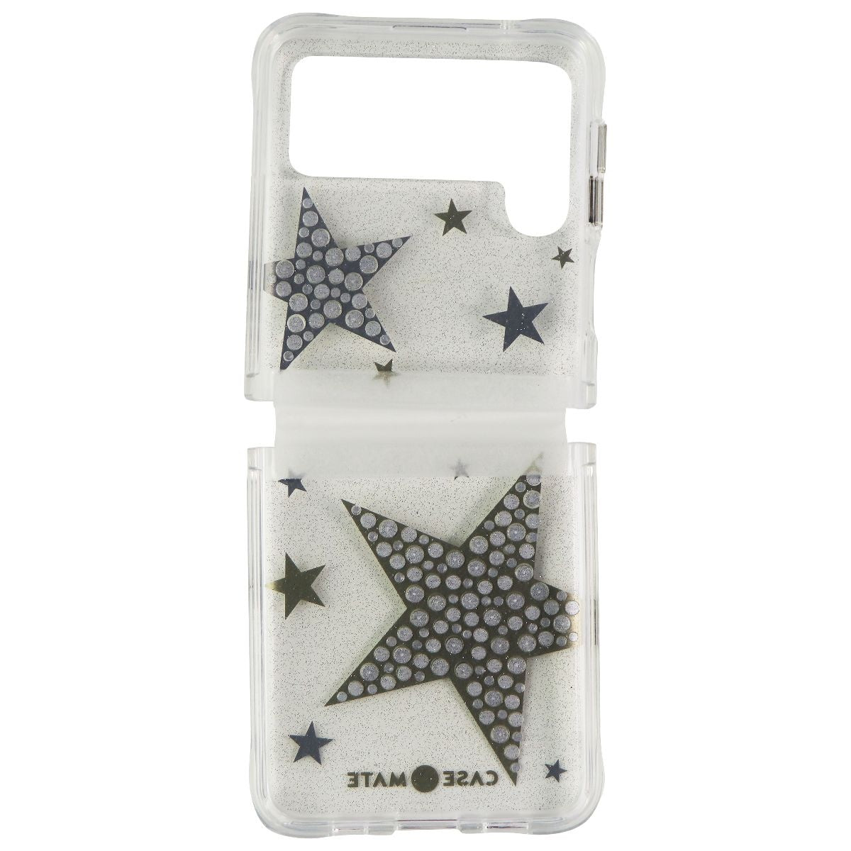 Case-Mate Sheer SuperStar Case for Samsung Galaxy Z Flip3 5G - Silver/Gold/Clear Cell Phone - Cases, Covers & Skins Case-Mate    - Simple Cell Bulk Wholesale Pricing - USA Seller