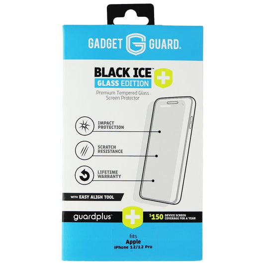 Gadget Guard Black Ice+ (Plus) Glass Edition for iPhone 12 Pro and iPhone 12 Cell Phone - Screen Protectors Gadget Guard - Simple Cell Bulk Wholesale Pricing - USA Seller