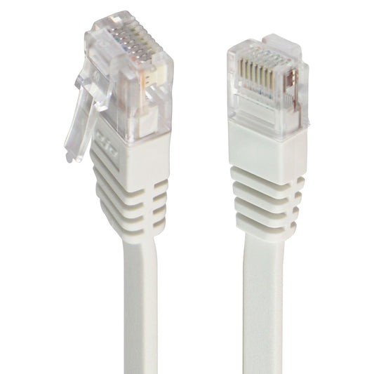 Verizon (5-Foot) Flat Tangle-Free Ethernet CAT 5E Patch Cable - White Computer/Network - Ethernet Cables (RJ-45, 8P8C) Verizon    - Simple Cell Bulk Wholesale Pricing - USA Seller
