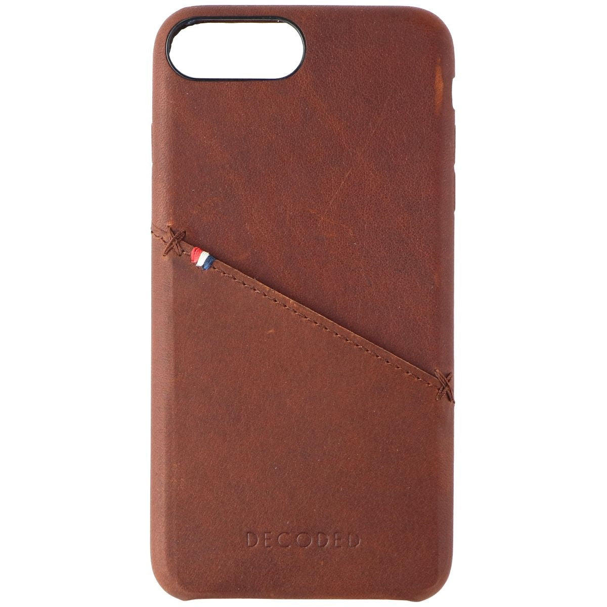 Decoded Hard Back Leather Cover Case for Apple iPhone 8 Plus/7 Plus - Cinnamon Cell Phone - Cases, Covers & Skins Decoded - Simple Cell Bulk Wholesale Pricing - USA Seller