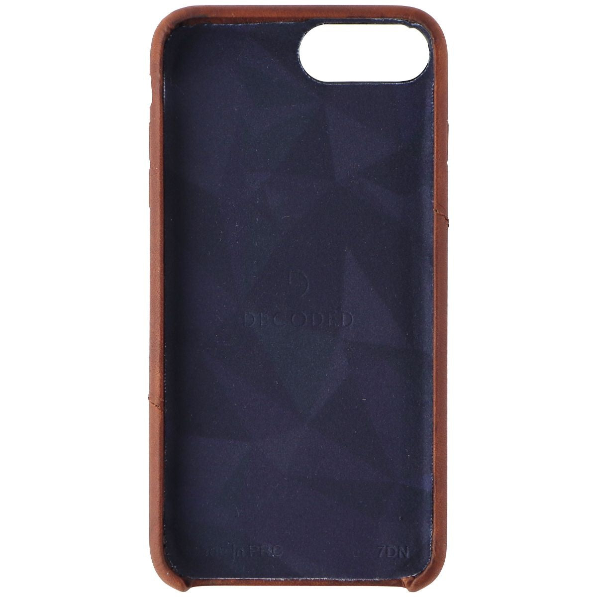 Decoded Hard Back Leather Cover Case for Apple iPhone 8 Plus/7 Plus - Cinnamon Cell Phone - Cases, Covers & Skins Decoded - Simple Cell Bulk Wholesale Pricing - USA Seller
