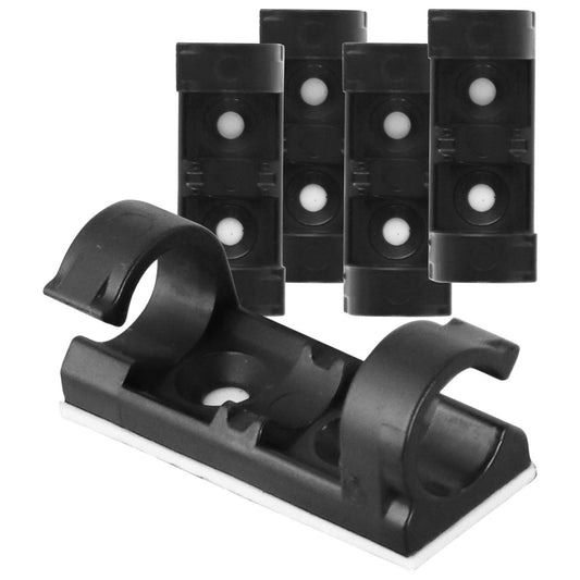Verizon 5 Pack of Adhesive Cable Management Clips - Black (SFE116CCR) Home Improvement - Other Home Improvement Verizon    - Simple Cell Bulk Wholesale Pricing - USA Seller