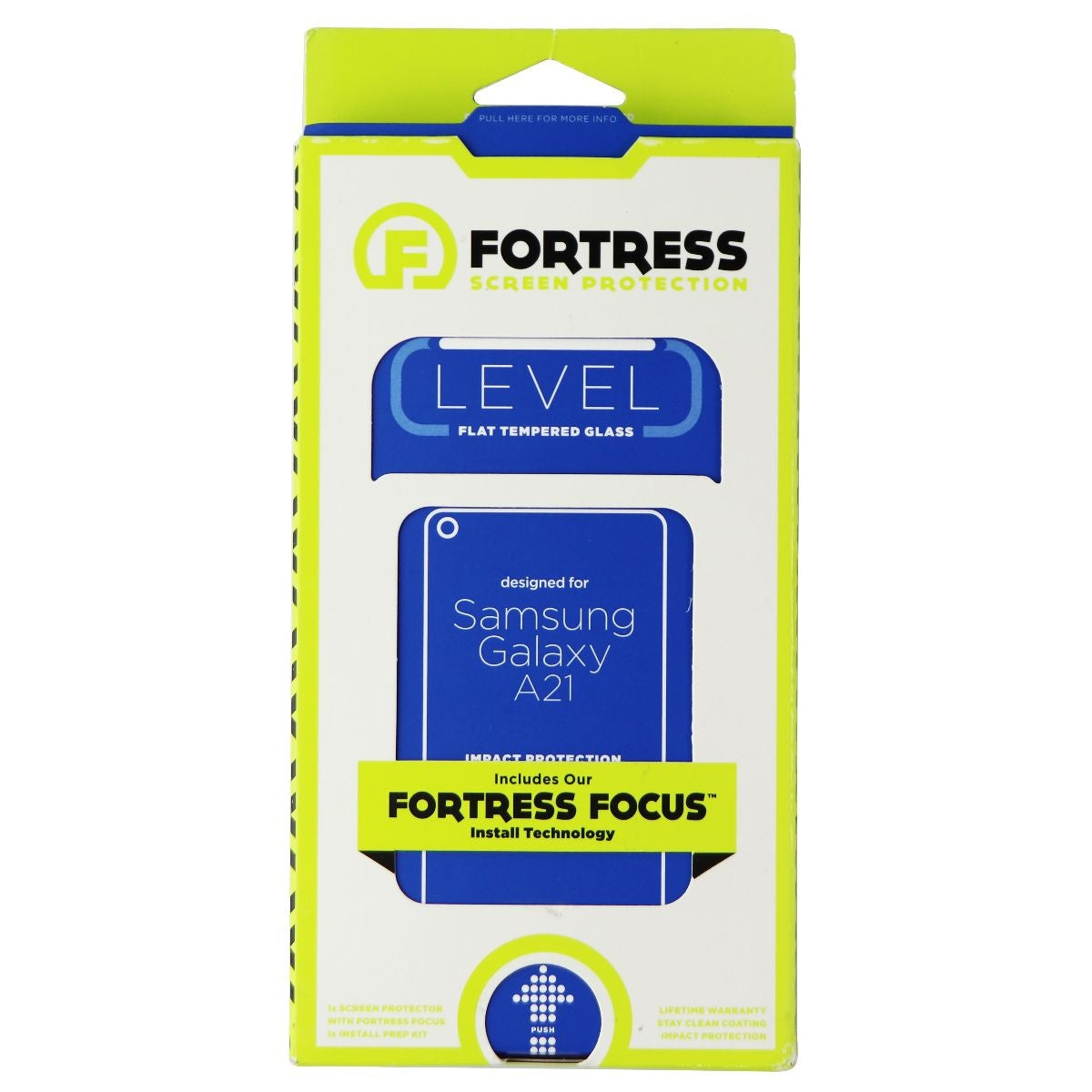 Fortress Tempered Glass Screen Protector for Samsung Galaxy A21 Cell Phone - Screen Protectors Fortress - Simple Cell Bulk Wholesale Pricing - USA Seller