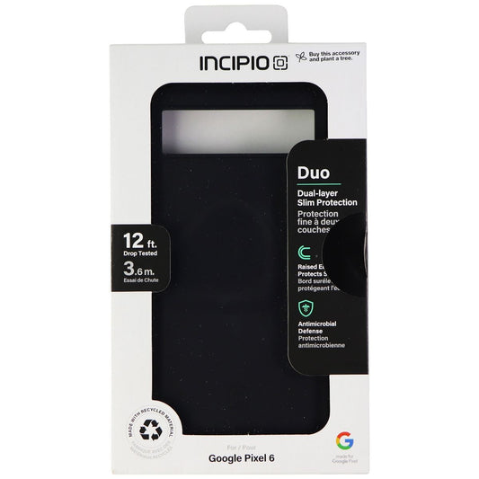 Incipio Duo Series Dual Layer Slim Case for Google Pixel 6 - Black Cell Phone - Cases, Covers & Skins Incipio    - Simple Cell Bulk Wholesale Pricing - USA Seller