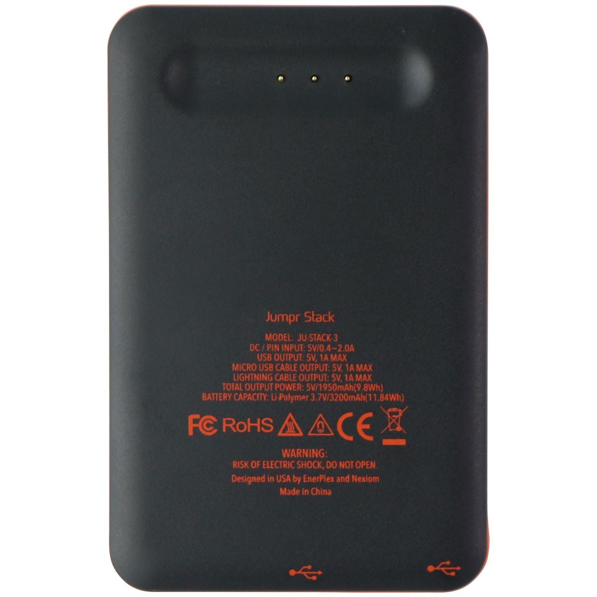 EnerPlex 3,200mAh Jumpr Stack 3 Portable MFi Battery for iPhone & More Cell Phone - Chargers & Cradles EnerPlex    - Simple Cell Bulk Wholesale Pricing - USA Seller