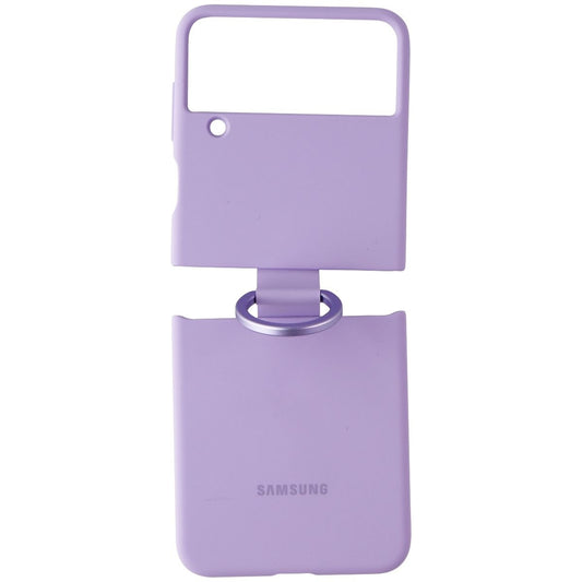 Samsung Silicone Cover with Ring for Samsung Galaxy Z Flip4 - Bora Purple Cell Phone - Cases, Covers & Skins Samsung    - Simple Cell Bulk Wholesale Pricing - USA Seller