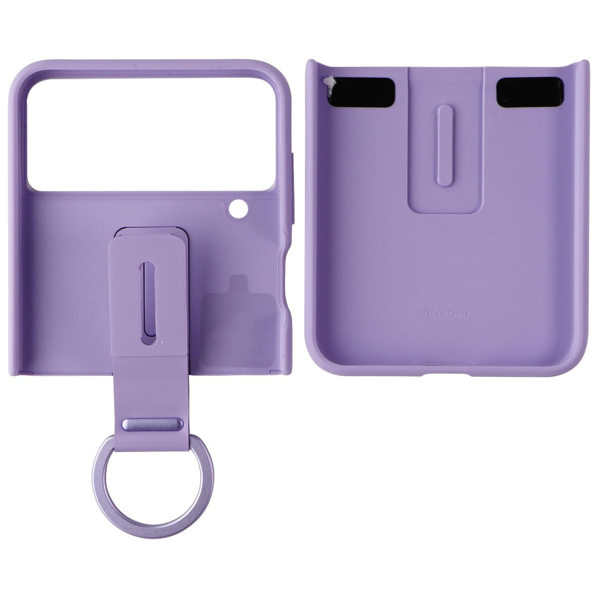 Samsung Silicone Cover with Ring for Samsung Galaxy Z Flip4 - Bora Purple Cell Phone - Cases, Covers & Skins Samsung    - Simple Cell Bulk Wholesale Pricing - USA Seller