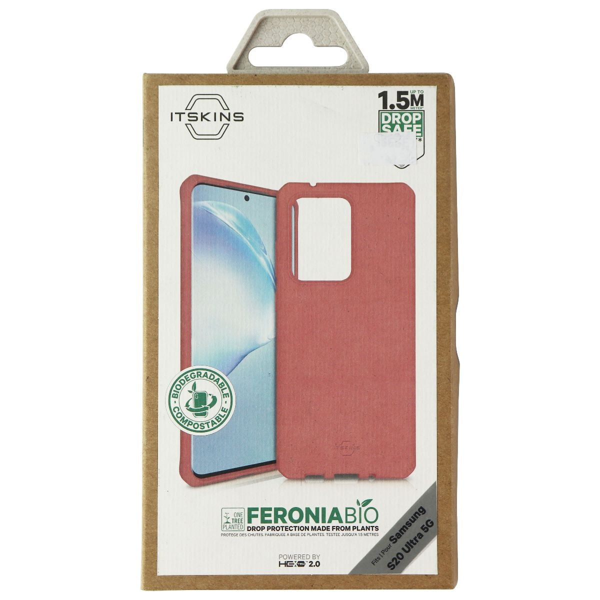ITSKINS Feroniabio Terra Series Case for Samsung S20 Ultra 5G - Red Cell Phone - Cases, Covers & Skins ITSKINS - Simple Cell Bulk Wholesale Pricing - USA Seller