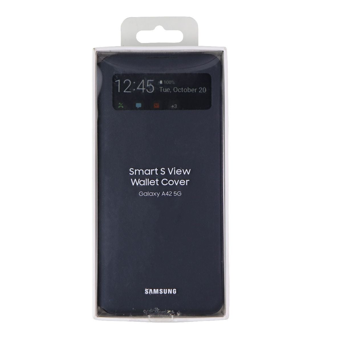 Samsung Smart S View Wallet Cover for Galaxy A42 5G - Black (EF-EA426PBEVZW) Cell Phone - Cases, Covers & Skins Samsung - Simple Cell Bulk Wholesale Pricing - USA Seller