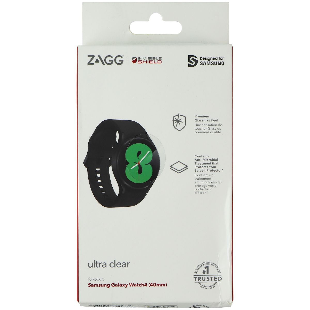 ZAGG InvisibleShield Ultra Clear Plus for Samsung Galaxy Watch4 (40mm) - Clear Smart Watch Accessories - Other Smart Watch Accessories Zagg    - Simple Cell Bulk Wholesale Pricing - USA Seller