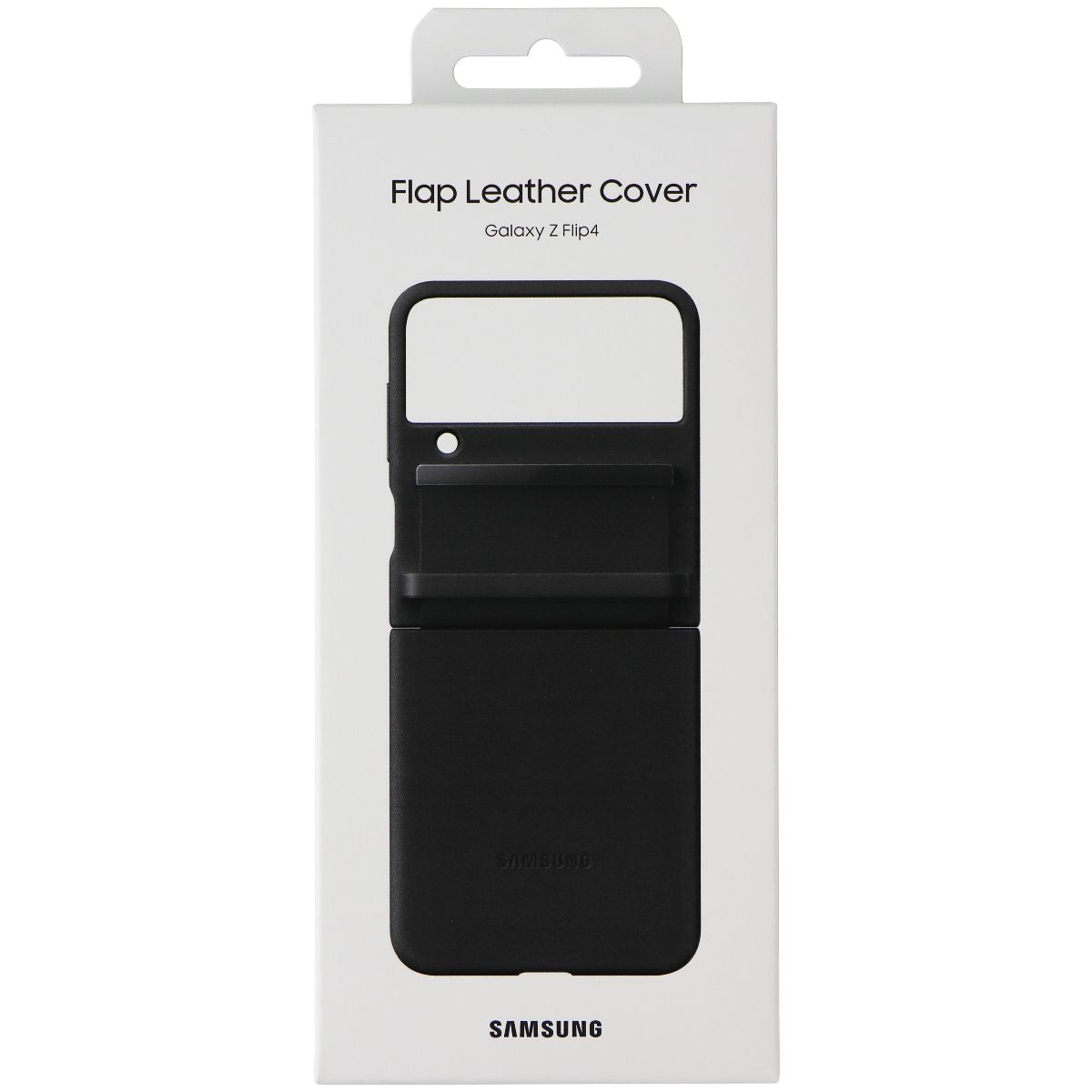 Samsung Official Flap Leather Cover Luxury Case for Galaxy Z Flip4 - Black Cell Phone - Cases, Covers & Skins Samsung - Simple Cell Bulk Wholesale Pricing - USA Seller
