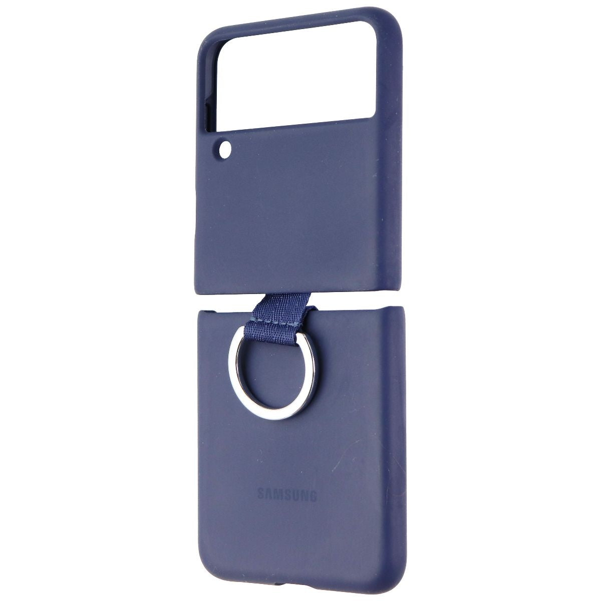 Samsung Silicone Protective Cover with Ring for Galaxy Z Flip3 5G - Navy Cell Phone - Cases, Covers & Skins Samsung Electronics - Simple Cell Bulk Wholesale Pricing - USA Seller