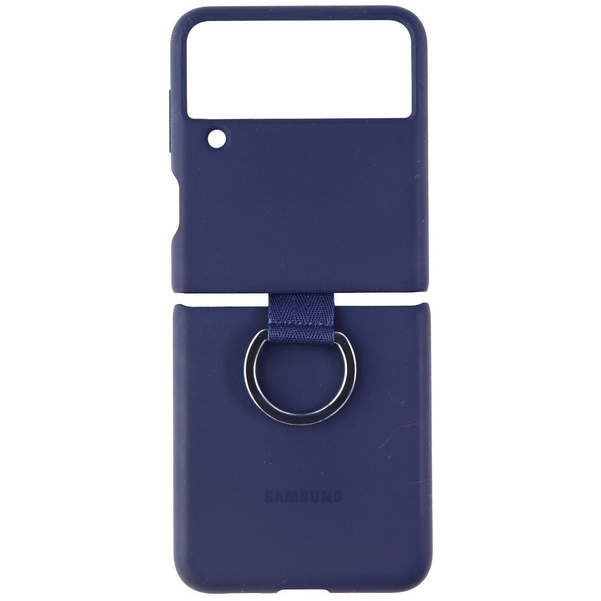 Samsung Silicone Protective Cover with Ring for Galaxy Z Flip3 5G - Navy Cell Phone - Cases, Covers & Skins Samsung Electronics - Simple Cell Bulk Wholesale Pricing - USA Seller