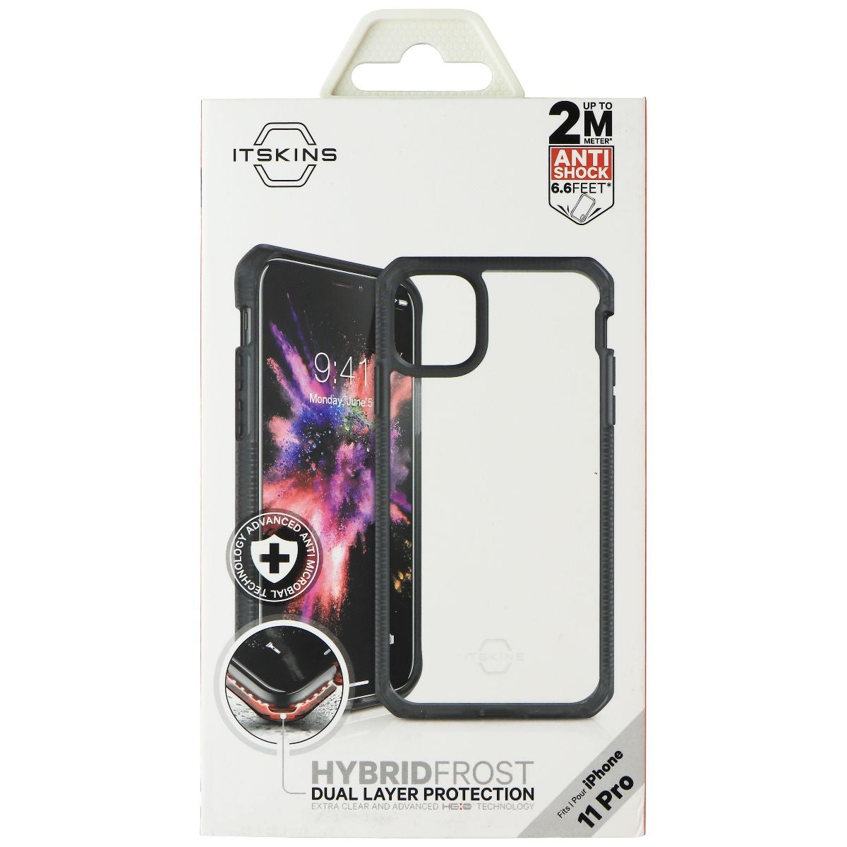 ITSKINS Hybrid Frost Case for Apple iPhone 11 Pro - Black and Transparent Cell Phone - Cases, Covers & Skins ITSKINS - Simple Cell Bulk Wholesale Pricing - USA Seller