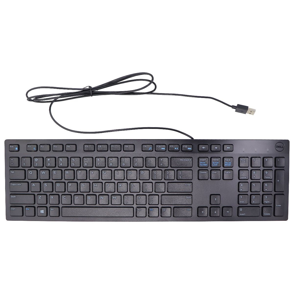 Dell Standard Wired USB Keyboard - Black (KB216-BK-US) Gaming/Console - Keyboards & Keypads Dell - Simple Cell Bulk Wholesale Pricing - USA Seller