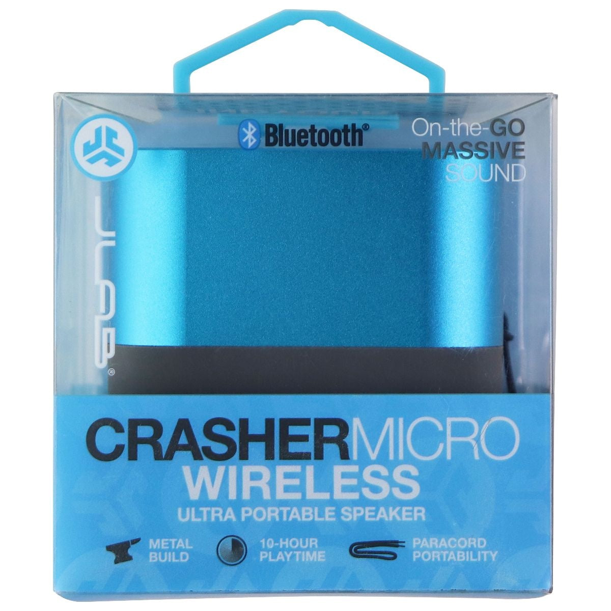 JLab Crasher Micro USB Rechargeable Wireless Bluetooth Speaker - Blue Cell Phone - Audio Docks & Speakers JLAB - Simple Cell Bulk Wholesale Pricing - USA Seller