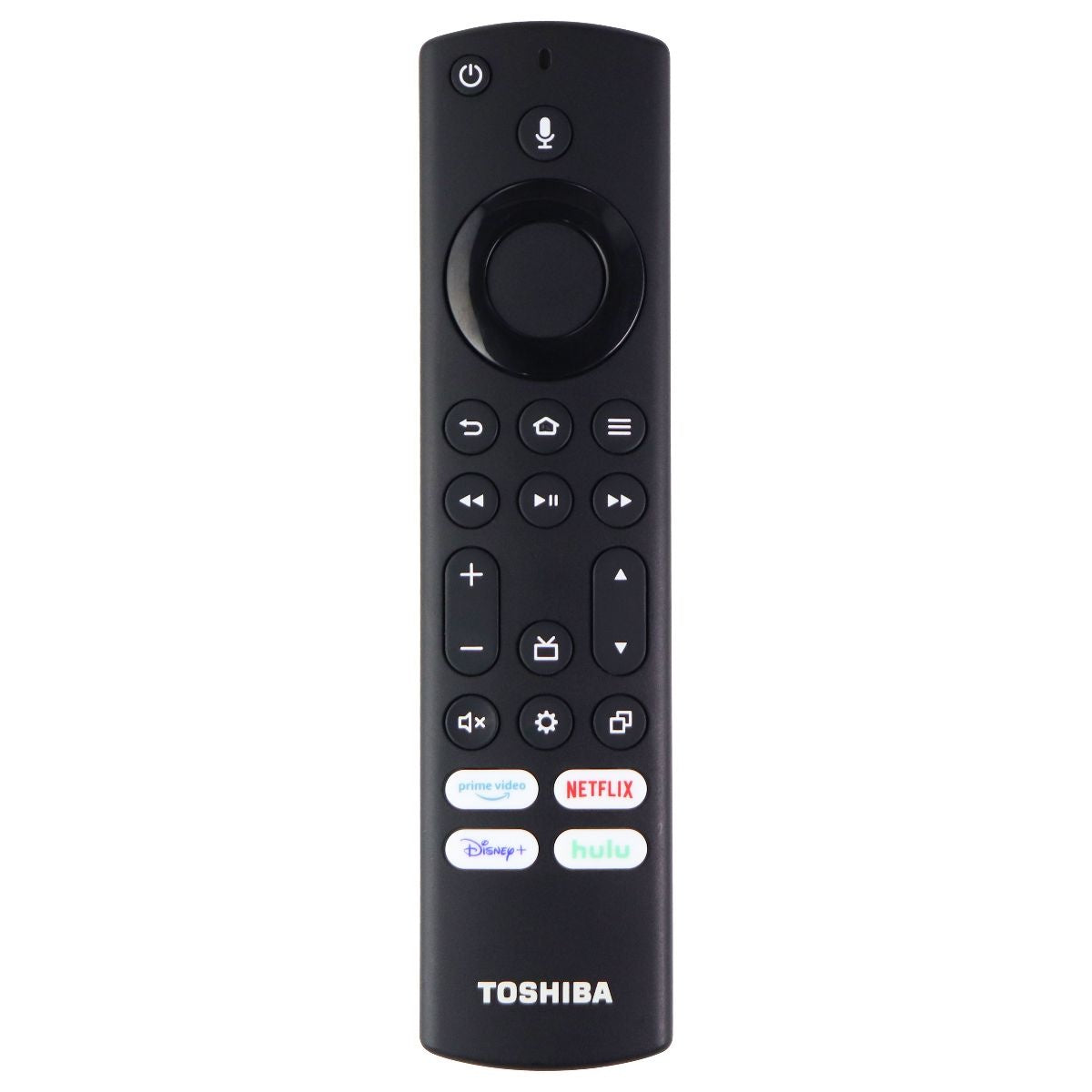 Toshiba Remote (CT-RC1US-21 Rev E) with Prime/Netflix/Disney/Hulu Keys - Black TV, Video & Audio Accessories - Remote Controls Toshiba - Simple Cell Bulk Wholesale Pricing - USA Seller