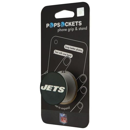 PopSockets Collapsible Grip & Stand for Phones/Tablets - NFL New York Jets Logo Cell Phone - Mounts & Holders PopSockets - Simple Cell Bulk Wholesale Pricing - USA Seller