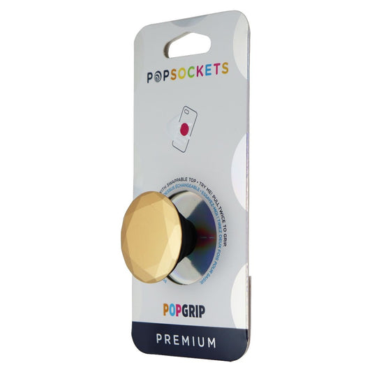 PopSockets PopGrip Swappable Phone Grip/Stand - Metallic Diamond Medallion Gold Cell Phone - Mounts & Holders PopSockets    - Simple Cell Bulk Wholesale Pricing - USA Seller