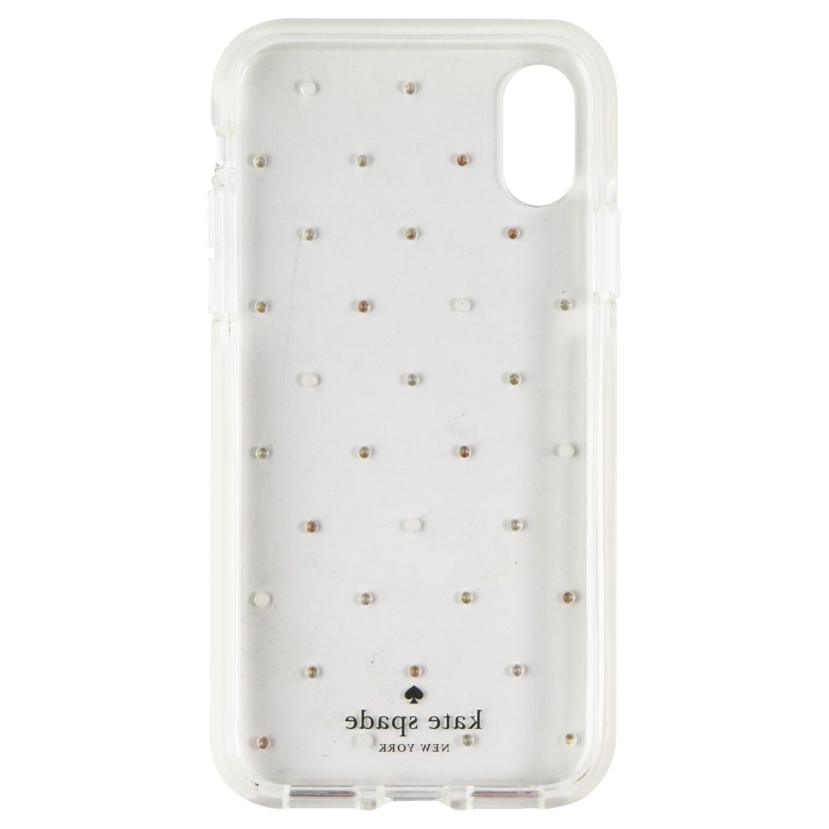 Kate Spade Defensive Hardshell Case for iPhone XS and X - Clear / Pin Dot Gems Cell Phone - Cases, Covers & Skins Kate Spade    - Simple Cell Bulk Wholesale Pricing - USA Seller