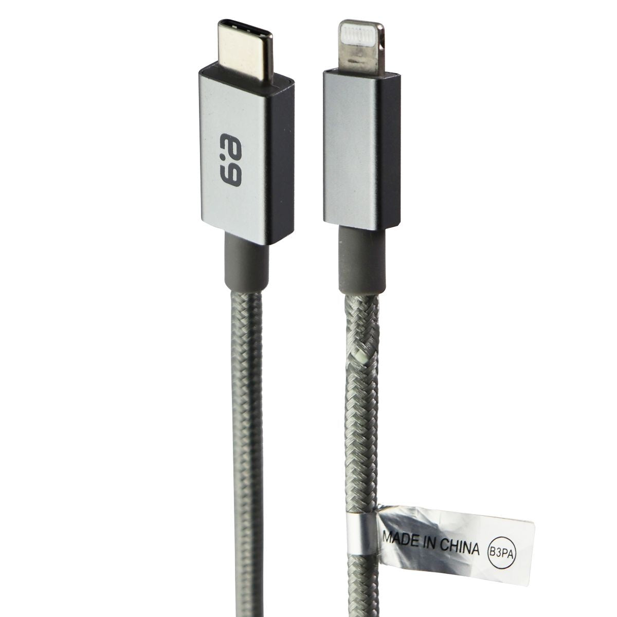 PureGear Braided MFI to USB-C 10ft. Charging Cable - Metallic Space Gray Cell Phone - Chargers & Cradles PureGear    - Simple Cell Bulk Wholesale Pricing - USA Seller