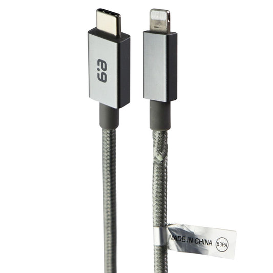 PureGear Braided MFI to USB-C 10ft. Charging Cable - Metallic Space Gray Cell Phone - Chargers & Cradles PureGear - Simple Cell Bulk Wholesale Pricing - USA Seller
