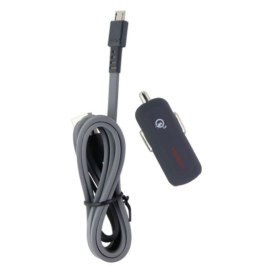 Ventev Dashport RQ1300 mini QC 3.0 Car Adapter w/ (3.3FT) Micro-USB Cable - Gray Cell Phone - Chargers & Cradles Ventev - Simple Cell Bulk Wholesale Pricing - USA Seller