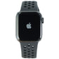 Apple Watch NIKE Series 6 (GPS + LTE) - 40mm Space Gray AL/Black Sp Band (A2293) Smart Watches Apple - Simple Cell Bulk Wholesale Pricing - USA Seller