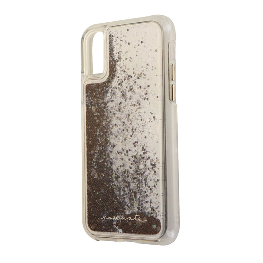 Case-Mate Waterfall Series Case for iPhone X 10 - Clear/Black Pearl Glitter Cell Phone - Cases, Covers & Skins Case-Mate - Simple Cell Bulk Wholesale Pricing - USA Seller