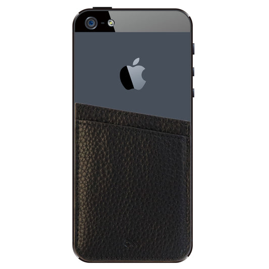 Case-Mate Pockets Series Stick On Card Holder for Smartphones - Black Cell Phone - Cases, Covers & Skins Case-Mate - Simple Cell Bulk Wholesale Pricing - USA Seller