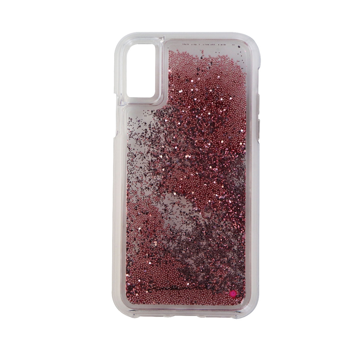Case-Mate Waterfall Liquid Case for Apple iPhone Xs / X - Clear/Pink Glitter Cell Phone - Cases, Covers & Skins Case-Mate - Simple Cell Bulk Wholesale Pricing - USA Seller