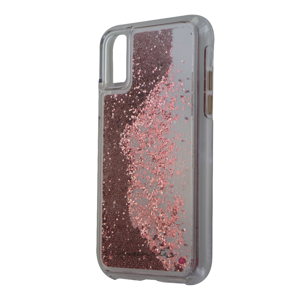 Case-Mate Waterfall Liquid Case for Apple iPhone Xs / X - Clear/Pink Glitter Cell Phone - Cases, Covers & Skins Case-Mate    - Simple Cell Bulk Wholesale Pricing - USA Seller