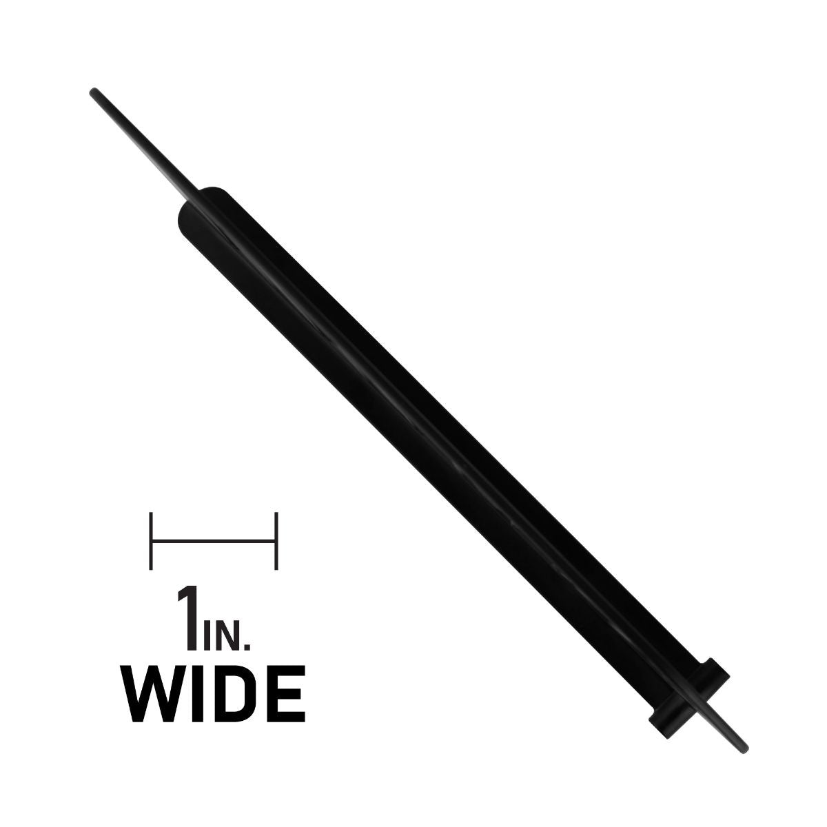 Shelf Separator / Divider with Snap on Clip (12-inch x 6-inch) - Black Household Supplies & Cleaning - Closet Organizers Simple Cell - Simple Cell Bulk Wholesale Pricing - USA Seller