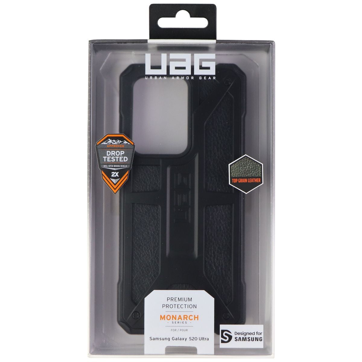 Urban Armor Gear Monarch Series Case for Samsung Galaxy S20 Ultra - Black Cell Phone - Cases, Covers & Skins Urban Armor Gear - Simple Cell Bulk Wholesale Pricing - USA Seller