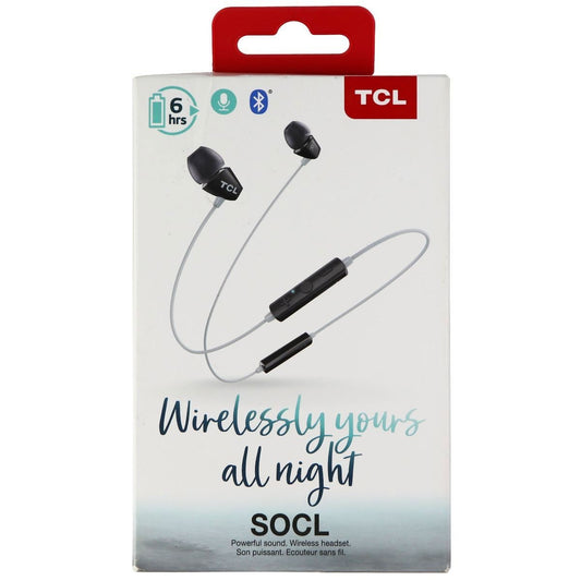 TCL SOCL100BT Wireless In-Ear Bluetooth Headphones with Mic - Phantom Black Portable Audio - Headphones TCL - Simple Cell Bulk Wholesale Pricing - USA Seller