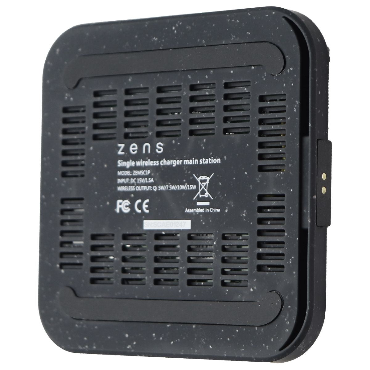 Zens Modular Series Single Wireless Charger 15W + 65W Power Adapter - Black Cell Phone - Chargers & Cradles ZENS - Simple Cell Bulk Wholesale Pricing - USA Seller