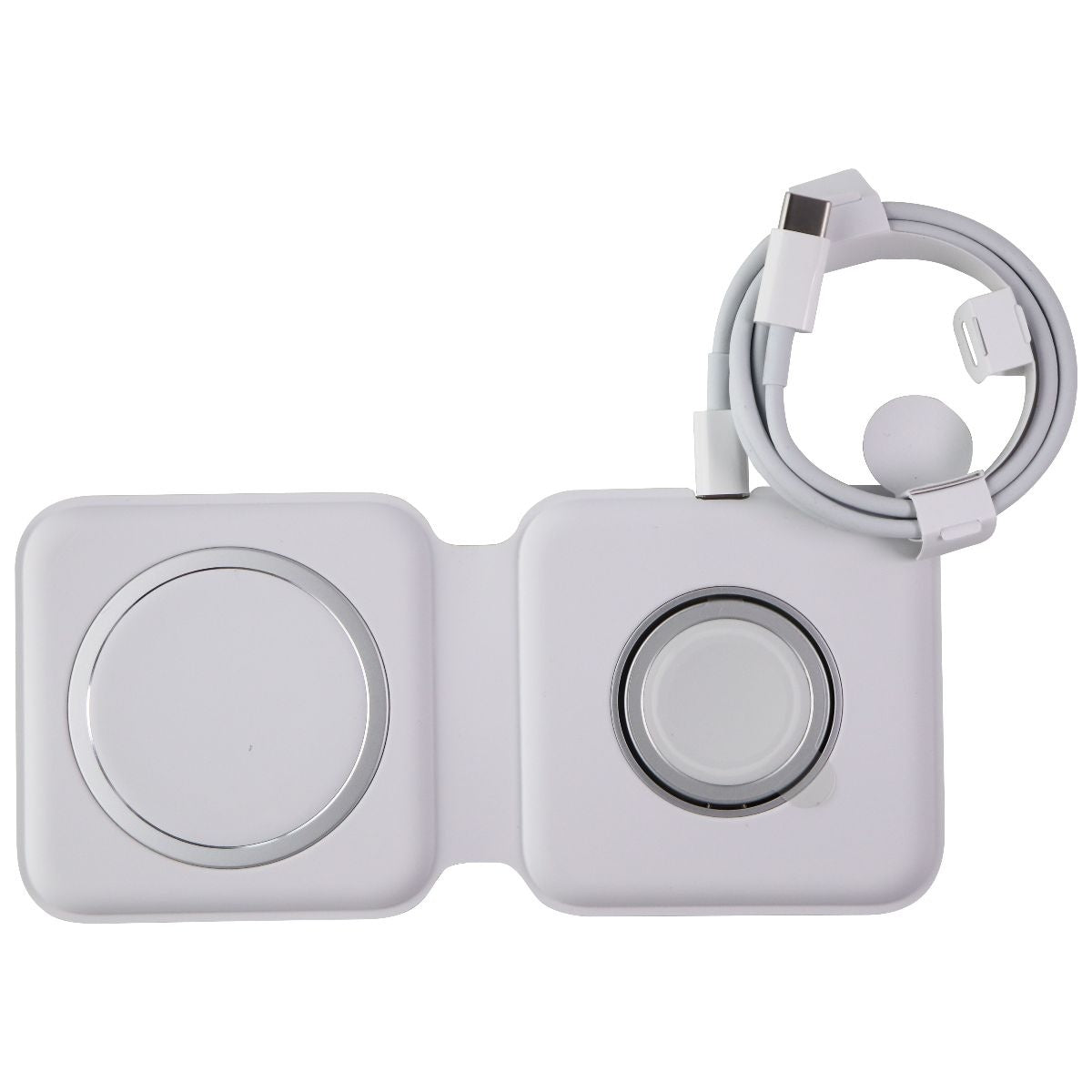 Official Apple MagSafe Duo Charger for iPhone & Apple Watch - White (A2458) Cell Phone - Chargers & Cradles Apple - Simple Cell Bulk Wholesale Pricing - USA Seller