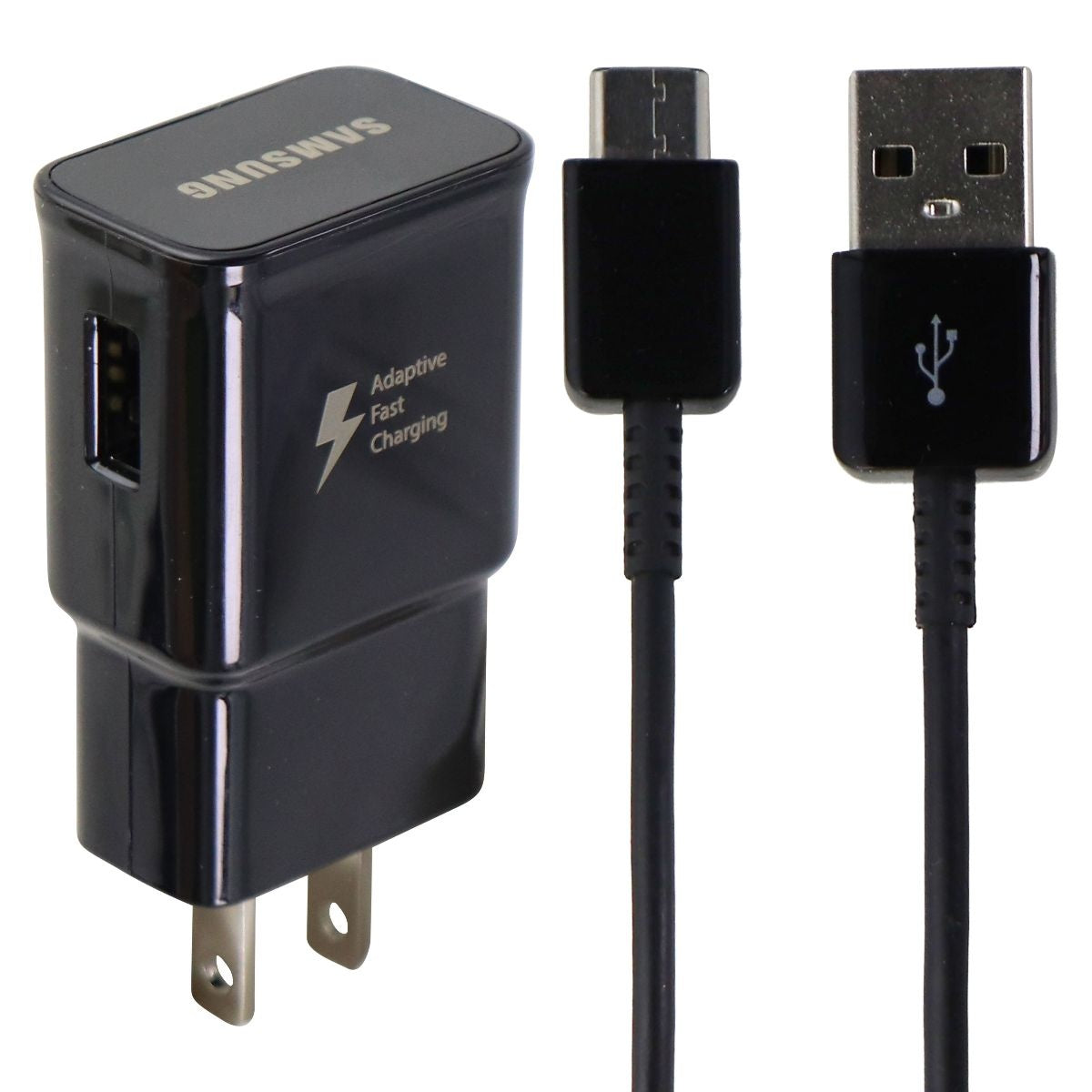 Samsung 15W Fast Charger USB Wall Adapter and USB-C to USB Cable - Black Cell Phone - Chargers & Cradles Samsung - Simple Cell Bulk Wholesale Pricing - USA Seller