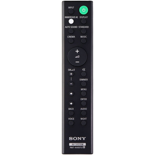 Sony Remote Control (RMT-AH507U) for Select Sony Soundbars - Black TV, Video & Audio Accessories - Remote Controls Sony - Simple Cell Bulk Wholesale Pricing - USA Seller
