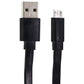 mWorks! mPOWER! (6-Foot) Micro-USB to USB Flat Cable - Black Cell Phone - Cables & Adapters mWorks!    - Simple Cell Bulk Wholesale Pricing - USA Seller