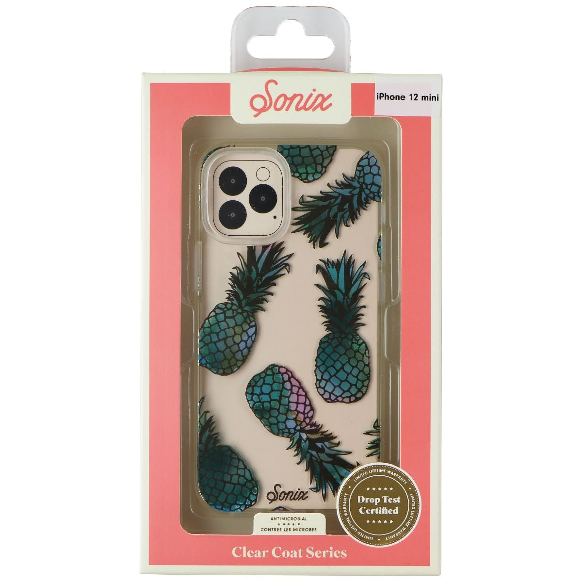 Sonix Clear Coat Series Case for Apple iPhone 12 mini - Pineapple Liana Teal Cell Phone - Cases, Covers & Skins Sonix - Simple Cell Bulk Wholesale Pricing - USA Seller
