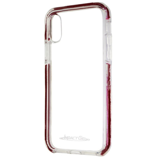 Impact Gel Crusader Lite Series Case for Apple iPhone Xs/X - Plum Red/Clear Cell Phone - Cases, Covers & Skins Impact Gel    - Simple Cell Bulk Wholesale Pricing - USA Seller