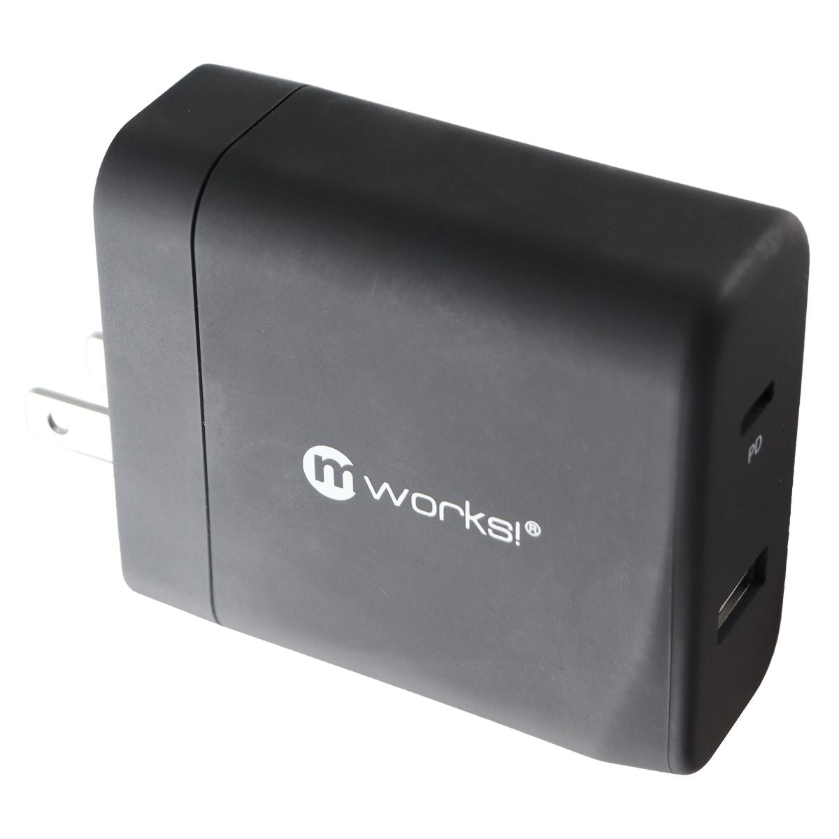 mWorks! mPower! (30-Watt) USB and USB-C Fast PD Wall Charger - Black Cell Phone - Chargers & Cradles mWorks!    - Simple Cell Bulk Wholesale Pricing - USA Seller