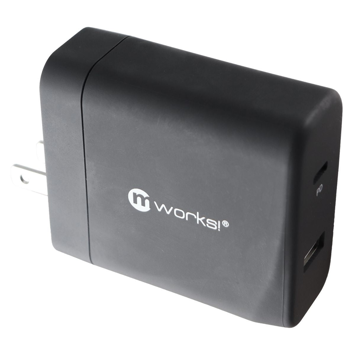 mWorks! mPower! (30-Watt) USB and USB-C Fast PD Wall Charger - Black Cell Phone - Chargers & Cradles mWorks! - Simple Cell Bulk Wholesale Pricing - USA Seller