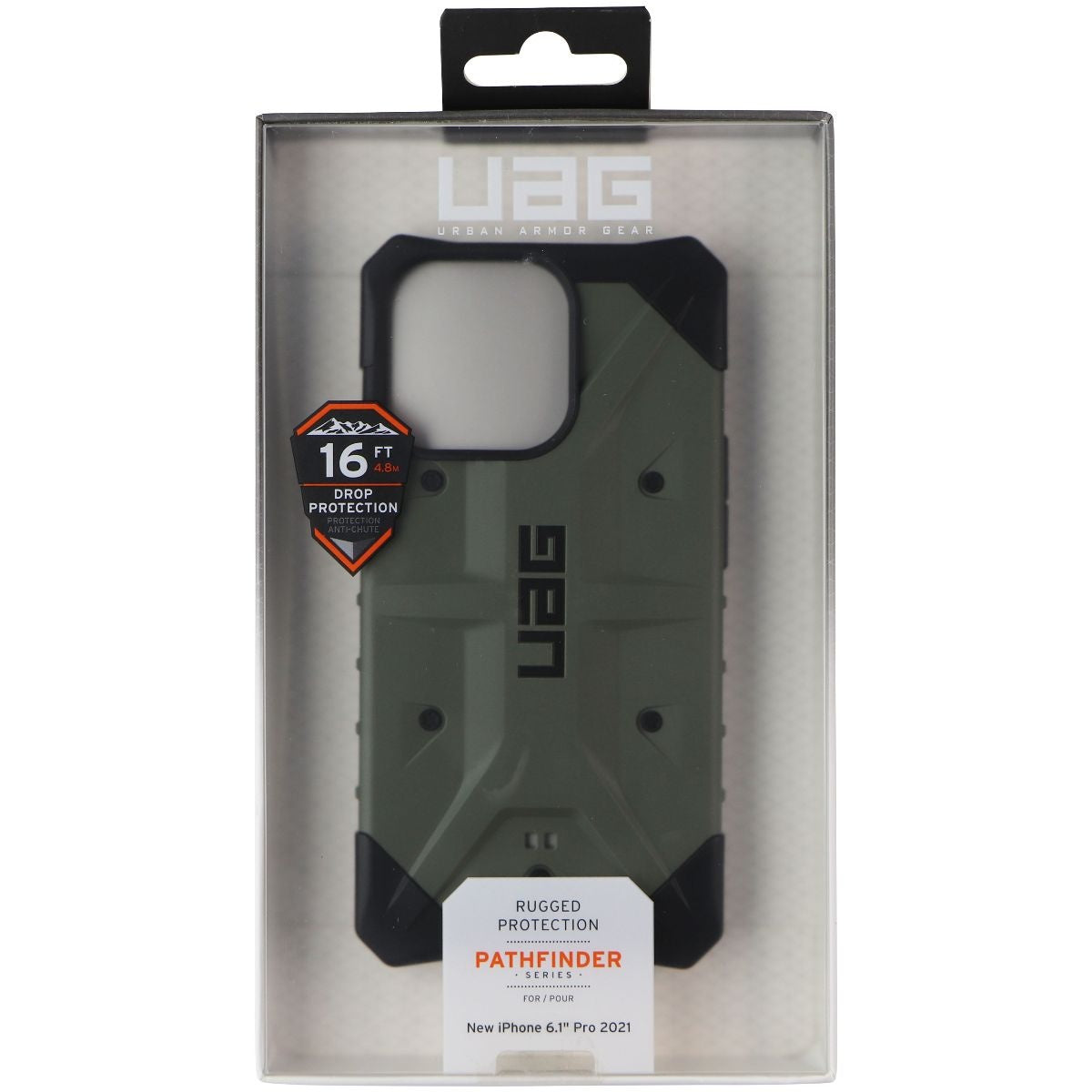UAG Pathfinder Series Case for Apple iPhone 13 Pro - Olive Green/Black Cell Phone - Cases, Covers & Skins Urban Armor Gear    - Simple Cell Bulk Wholesale Pricing - USA Seller