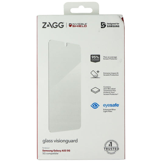 ZAGG InvisibleShield Glass Visionguard Screen for Samsung Galaxy A53 5G - Clear Cell Phone - Screen Protectors Zagg    - Simple Cell Bulk Wholesale Pricing - USA Seller