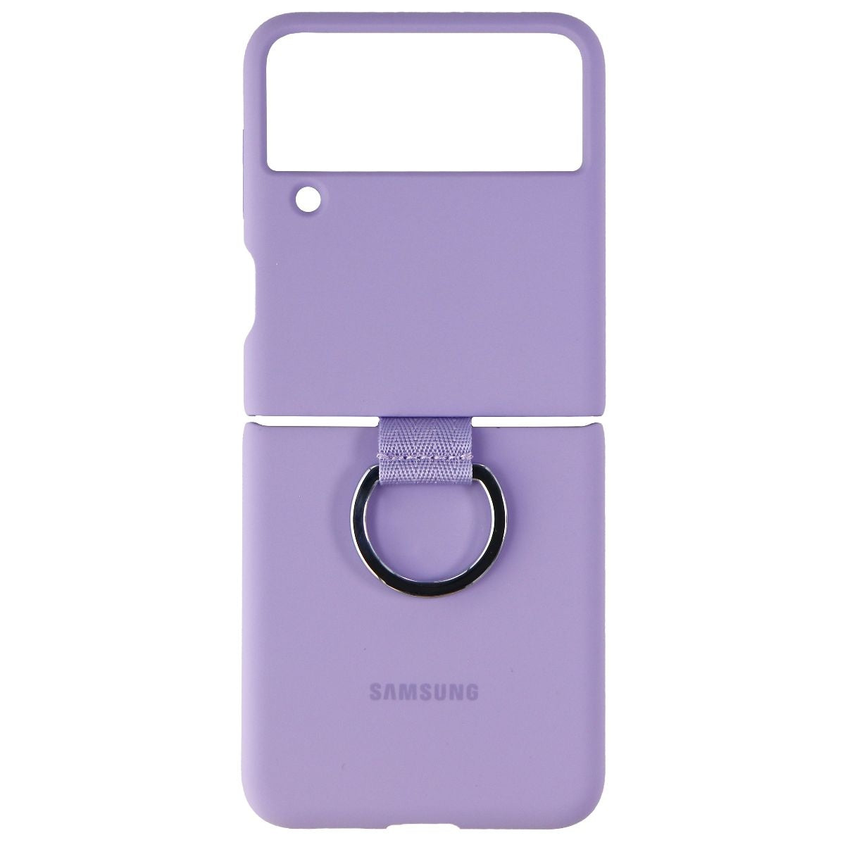 Samsung Silicone Protective Cover with Ring for Galaxy Z Flip3 5G - Lavender Cell Phone - Cases, Covers & Skins Samsung Electronics - Simple Cell Bulk Wholesale Pricing - USA Seller