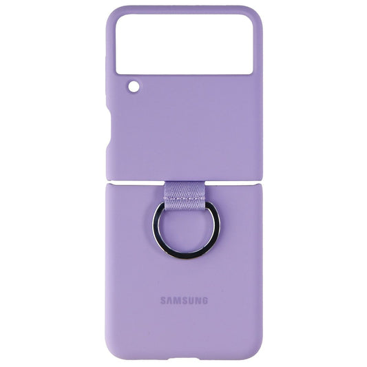 Samsung Silicone Protective Cover with Ring for Galaxy Z Flip3 5G - Lavender Cell Phone - Cases, Covers & Skins Samsung Electronics - Simple Cell Bulk Wholesale Pricing - USA Seller