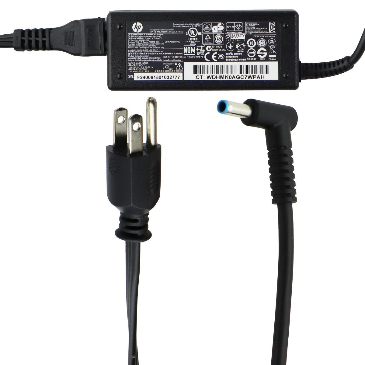 HP (65W/4.5mm Blue tip/19.5V/3.33A) AC Adapter Charger For HP Pavilion (PPP009C) Computer Accessories - Laptop Power Adapters/Chargers HP - Simple Cell Bulk Wholesale Pricing - USA Seller