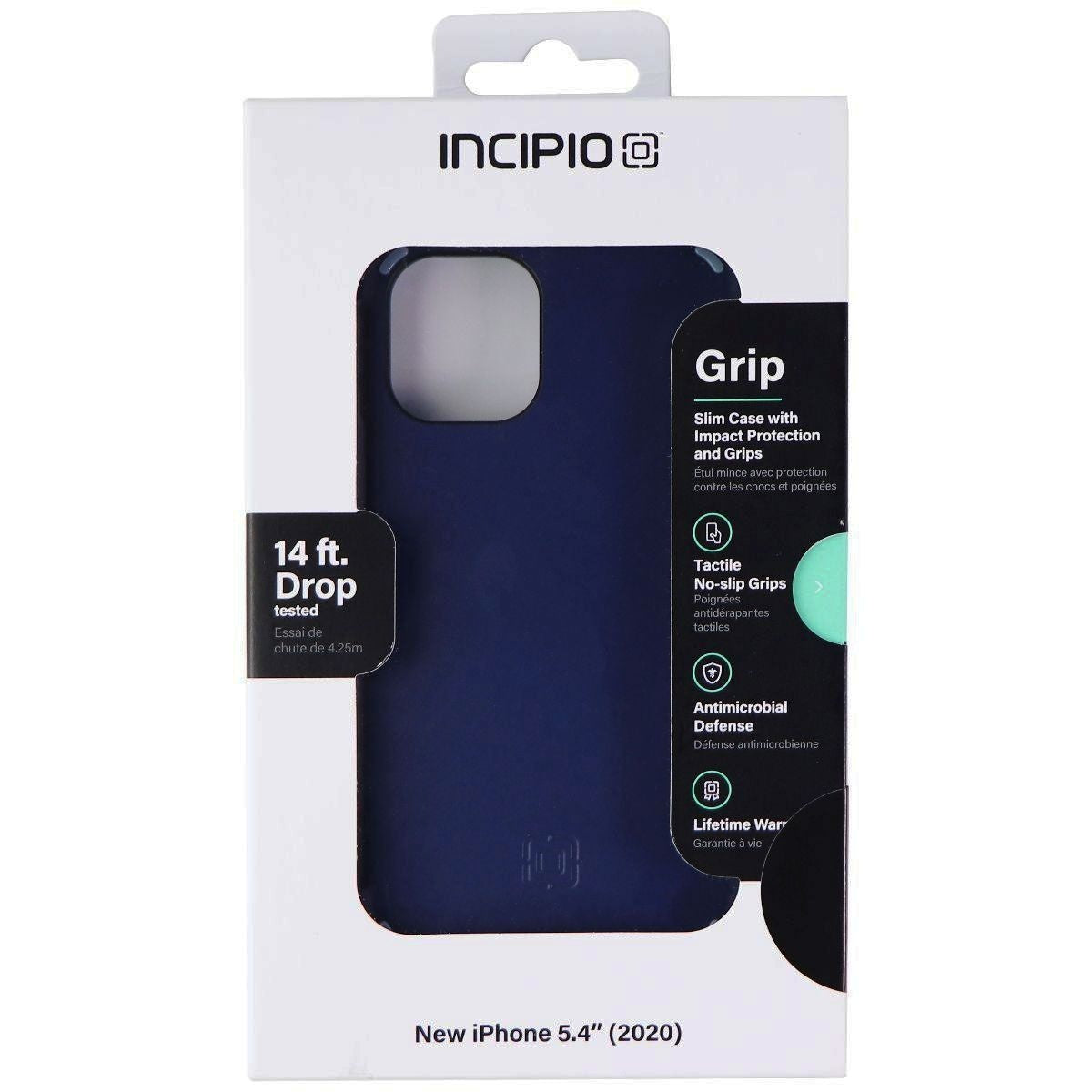 Incipio Grip Protective Case for Apple iPhone 12 Mini - Insignia Blue Cell Phone - Cases, Covers & Skins Incipio - Simple Cell Bulk Wholesale Pricing - USA Seller
